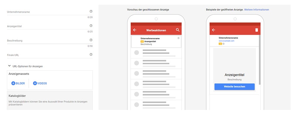 Gmail Anzeige erstellen