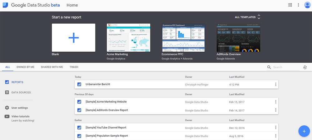 Google Data Studio