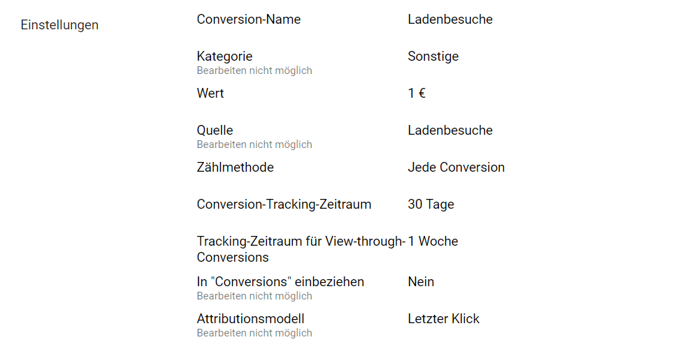 Google Ads Ladenbesuche Conversions