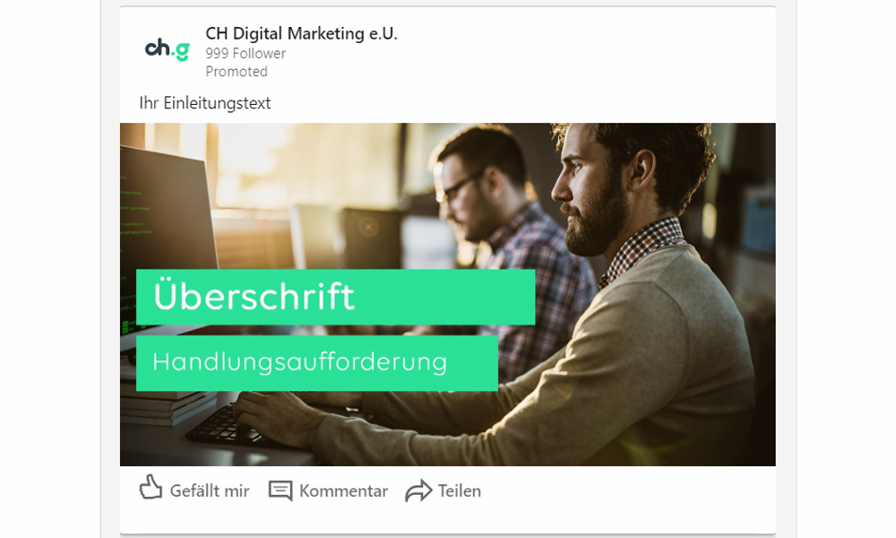 LinkedIn Ads Bildanzeige