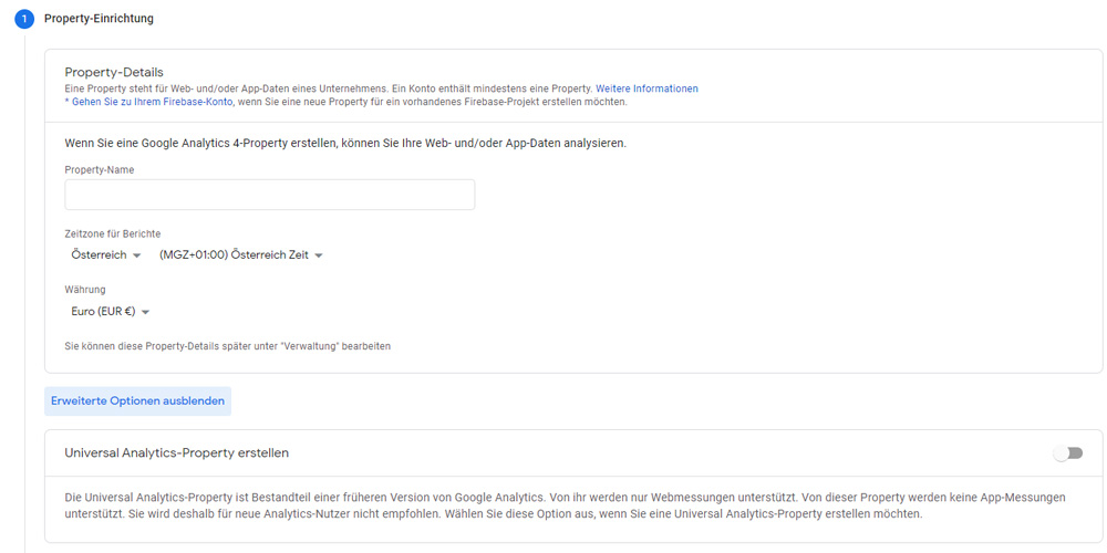 Google Analytics 4 Property